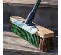 Charles Bentley Charnwood 16in Utility Broom, Natural Wood, 141x40x7cm