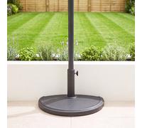 Charles Bentley Concrete Parasol Half Base for Half Canopy Umbrella - Dark Grey
