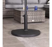 Charles Bentley Concrete Parasol Half Base for Half Canopy Umbrella - Dark Grey