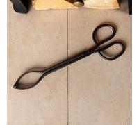 Charles Bentley Cypress Fireside Tongs Iron Black Antique