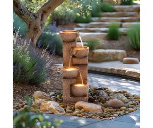 Charles Bentley Danube Cascading Water Feature - Mains Powered