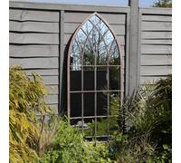 Charles Bentley Decorative Large Outdoor Arch Mirror - Grey