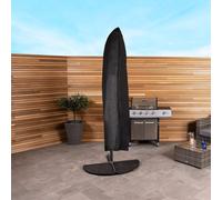 Charles Bentley Garden Banana Parasol Protective Cover, Black