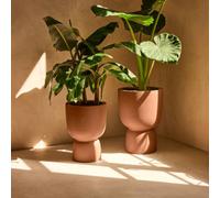 Charles Bentley Elho Amber Coupe 35 Brown Indoor & Outdoor Plant Pot Charles Bentley Brown
