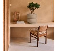 Charles Bentley Elho Amber Roll Low 43 Beige Indoor & Outdoor Plant Pot Charles Bentley Beige