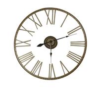 CHARLES BENTLEY Extra Large, Outdoor, Wall Clock, Bronze, Roman Numerals, Weather Resistant, Wrought Iron, Garden, Indoor And Outdoor, Rustic, Contemporary, Modern, Kitchen, Conservatory (95x95x6cm)