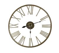 Charles Bentley Extra Large, Outdoor, Wall Clock, Bronze, Roman Numerals, Weather Resistant, Wrought Iron, Garden, Indoor And Outdoor, Rustic, Contemporary, Modern, Kitchen, Conservatory (95x95x6cm)