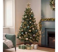 Charles Bentley Faux Nordic Spruce Christmas Tree, Green, 6ft