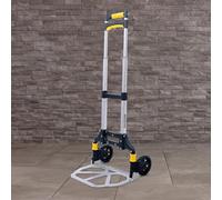 Charles Bentley Foldable Hand Truck Trolley 70kg Capacity Silver, 98.5x41cm