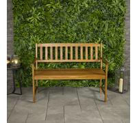 Charles Bentley FSC Acacia Wooden 2 Seater Bench