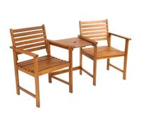 Charles Bentley FSC Acacia Wooden Companion Garden Seat