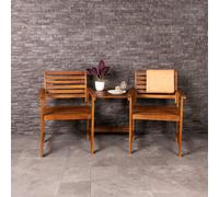 Charles Bentley FSC Acacia Wooden Companion Garden Seat