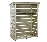 Charles Bentley FSC® Mixed Garden Small Log Store Heavy Duty Firewood Storage