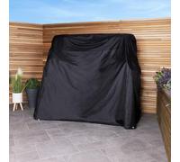 CHARLES BENTLEY Garden Swing Seat Cover, Black 192x194x133cm