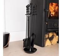 Charles Bentley Hemlock Fireside Companion Set, Black