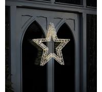 Charles Bentley Indoor Outdoor 50Cm Light Up Christmas Star