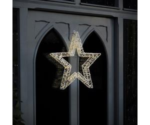 Charles Bentley Indoor Outdoor 50Cm Light Up Christmas Star