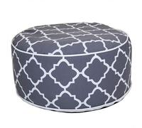 Charles Bentley Indoor/outdoor Inflatable Foot Stool Pouffe Bean Bag - Grey