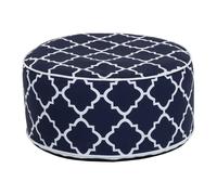 Charles Bentley Indoor/Outdoor Inflatable Foot Stool Pouffe Bean Bag - Navy