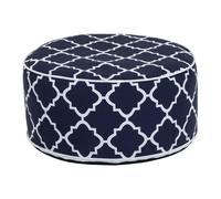 Charles Bentley Indoor/Outdoor Inflatable Foot Stool Pouffe Bean Bag - Navy