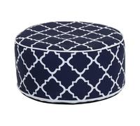 Charles Bentley Indoor/Outdoor Inflatable Foot Stool Pouffe Bean Bag - Navy