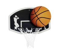 Charles Bentley Kids Basketball Ring Net And Ball Set Official Size 7 Basketball BLACK/WHITE