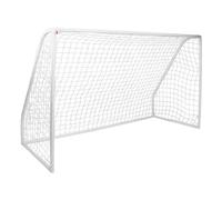 Charles Bentley 10Ft X 6Ft Portable Football Goal - White, White