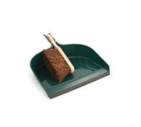 Charles Bentley Large Dustpan and Brush Set Green Dustpan