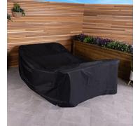 CHARLES BENTLEY Large Rectangular Furniture Set Cover, Tear Resistant, Waterproof, For Outside, Patio, Garden Table Cover, Windproof, Large, Weatherproof, Easy Clean & Storage, In Black (250x175x86cm)