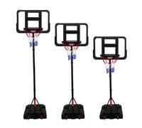 Charles Bentley Lifetime Adjustable Portable Basketball Hoop with 85x55 cm Backboard, 2.05-3.05 m, Weighted Base (GL/BB.04)