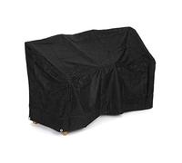 CHARLES BENTLEY Love Seat Cover Heavy Duty Polyester, Medium, Black