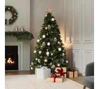 CHARLES BENTLEY Christmas Tree, Luxury, 8ft, Faux, Nordic Spruce, Hinged Christmas Tree, Quick Easy Assembly, 61 Inch Wide, Realistic Fir, Pine, Xmas Decoration, Artificial, 3.7k Branch Tips, Tall