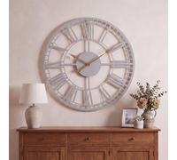 CHARLES BENTLEY Malham Outdoor Skeleton Wall Clock, Grey 90x90x4.8cm
