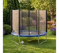 CHARLES BENTLEY Monster, Children's, 8ft Trampoline, with Safety Net Enclosure, Foam Padding, Galvanised Steel Frame, Sports, Gymnastics, Outdoor Play, Family, Kids, Enclosure Poles (244x244x200cm)