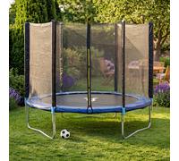 CHARLES BENTLEY Monster, Children's, 10ft Trampoline, with Safety Net Enclosure, Foam Padding, Galvanised Steel Frame, Sports, Gymnastics, Outdoor Play, Family, Kids, Enclosure Poles (305x305x220cm)