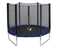 CHARLES BENTLEY Monster, Children's, 10ft Trampoline, with Safety Net Enclosure, Foam Padding, Galvanised Steel Frame, Sports, Gymnastics, Outdoor Play, Family, Kids, Enclosure Poles (305x305x220cm)
