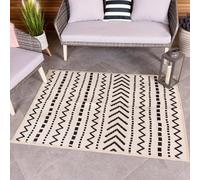 Charles Bentley Moroccan Weatherproof Cream Outdoor Rug 120X170