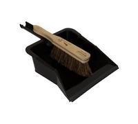 Charles Bentley Natural/black Dustpan & Brush Set, (W)310mm