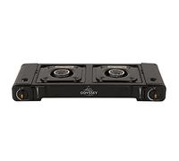 Charles Bentley Odyssey Portable Double Gas Stove, Metal, Black