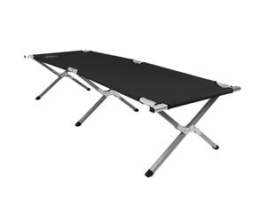 Charles Bentley Odyssey Single Folding Portable Camp Bed Heavy Duty Lightweight - Black