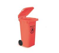 Charles Bentley Wheelie Bin 120 Litre, red