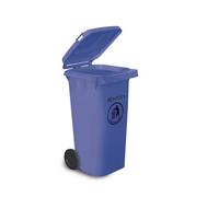 Charles Bentley Outdoor Household Waste Medium Rubbish 120 Litre Wheelie Bin