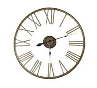 CHARLES BENTLEY Outdoor Wrought Iron Wall Clock, Extra Large Bronze 95cm