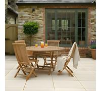 Charles Bentley Pair of Solid Wooden Teak Folding Chairs, Teak