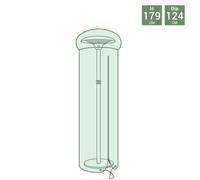 Charles Bentley Patio Heater Waterproof Tarpaulin Cover - Green
