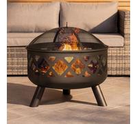 Charles Bentley Round Black Fire Pit