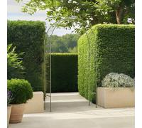 Charles Bentley Sage Green Leaf Design Rustic Metal Garden Arch Charles Bentley Green