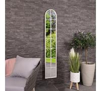 Charles Bentley San Marino Antique White Arched Wall Mirror - Size: 4 x 170 x 30cm - Wilko