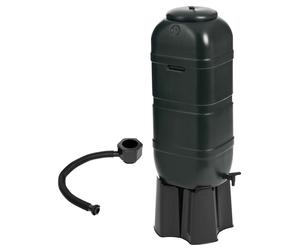 Charles Bentley Slim Line Garden Water Butt Set Including Tap with Stand Lockable Lid Filler Kit - 100L