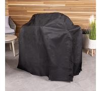 Charles Bentley Universal Gas & Charcoal Waterproof BBQ Canvas Cover - Medium 3-5 Burner Dome, 71-116x122x71 cm, hook and loop - BBQ.COVER/2